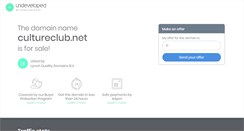 Desktop Screenshot of cultureclub.net