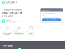 Tablet Screenshot of cultureclub.net